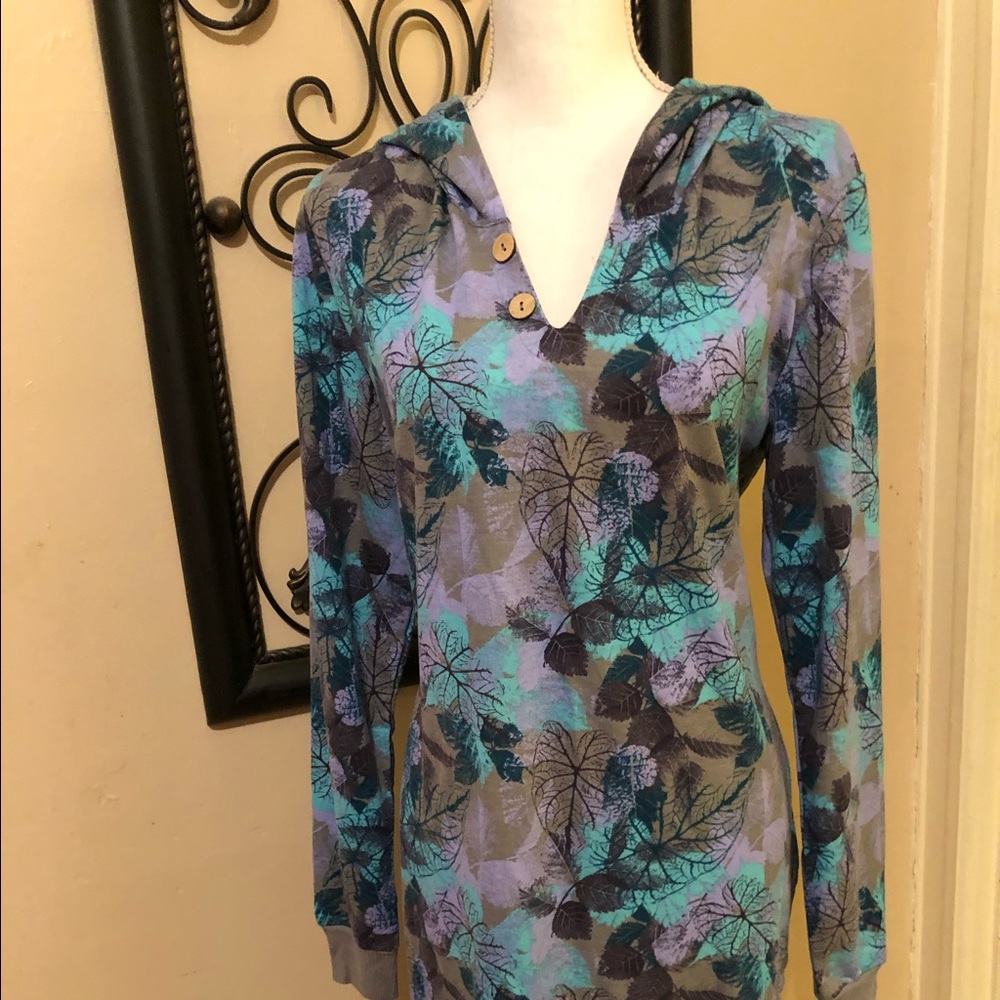 Long sleeve Beach cover up with hood
